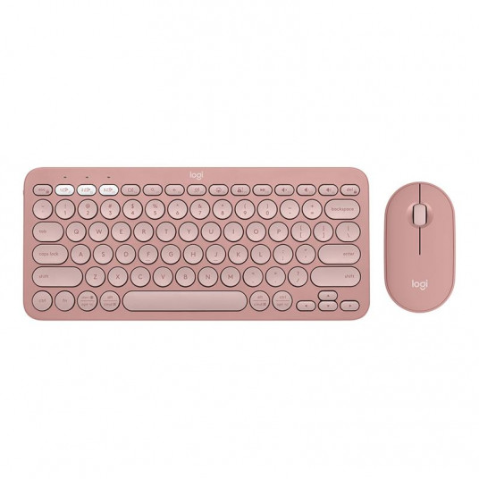  Desktop Logitech Pebble 2 Combo US (W), rose 