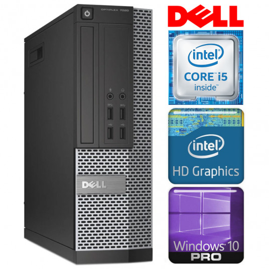  DELL 7020 SFF i5-4570 4GB 1TB DVD WIN10PRO/W7P 