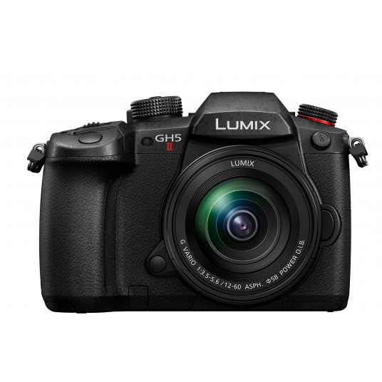  Sisteminis fotoaparatas Panasonic Lumix G GH5 II (DC-GH5M2M) + Panasonic LUMIX G Vario 12-60mm f/3.5-5.6 Asph. Power O.I.S (H-FS12060) (Black) 