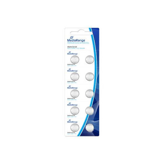  BATTERY ALKALINE LR44 1.5V/10PCS MRBAT113 MEDIARANGE 