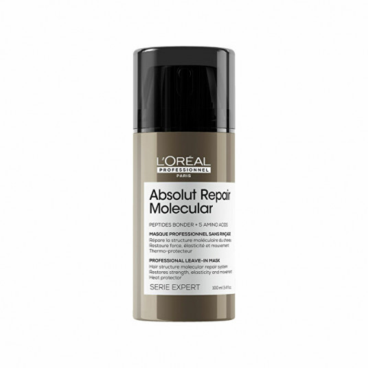 L´Oréal Professionnel - No-rinse mask for damaged hair Absolut Repair Molecular ( Professional Leave-in Mask) 100 ml