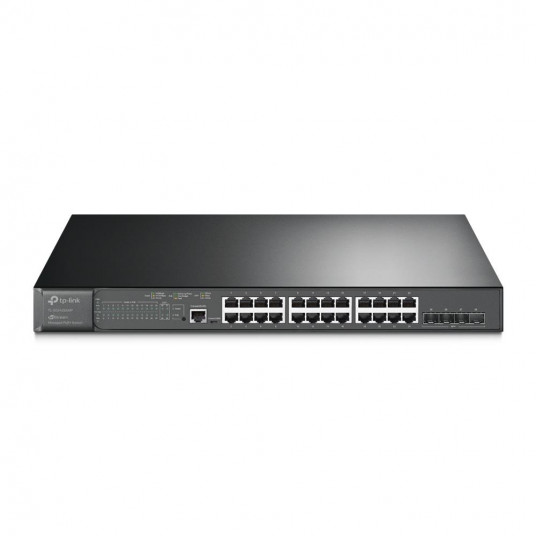  TP-LINK TL-SG3428XMP JetStream 24-Port Gigabit and 4-Port 10GE SFP+ L2+ Managed Switch with 24-Port PoE+ 