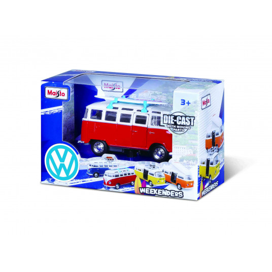 MAISTO DIE CAST 1:36 automodelis VW Van Samba, asort., 21237