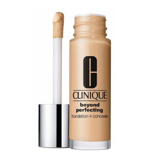 Clinique - Lightweight Hydrating Makeup and (Beyond Perfecting Foundation + Concealer) in One (Beyond Perfecting Foundation + Concealer) 30 ml - 04 Creamwhip