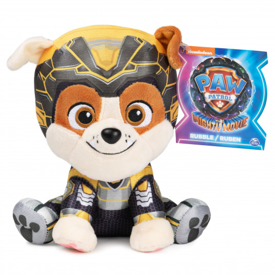  PAW PATROL MOVIE Pliušinis herojus RUBBLE 15 cm 