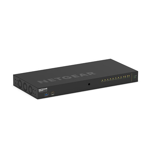  NETGEAR M4250-10G2XF-PoE+ Valdomas L2/L3 Gigabit Ethernet (10/100/1000) Maitinimas per Eternetą (PoE) 1U Juoda 