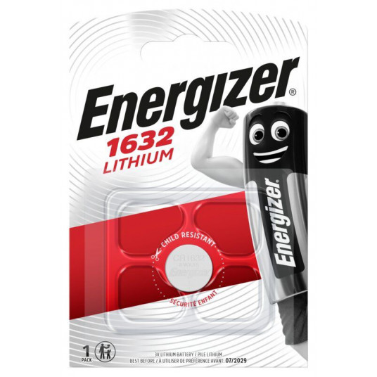  Elementas ENERGIZER CR1632 3V 