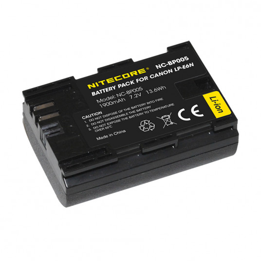  Nitecore NC BP005 (Canon LP E6N) 1900mAh 