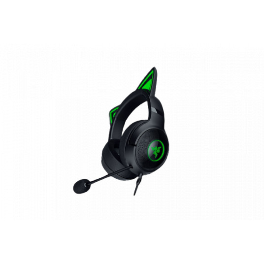  Razer Headset Kraken Kitty V2 Microphone, Black, Wired, On-Ear, Noise canceling 