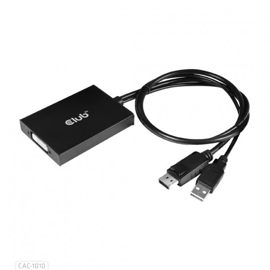  CLUB3D cac-1010 Displayport/usb DVI-I Daul link Juoda, Balta 