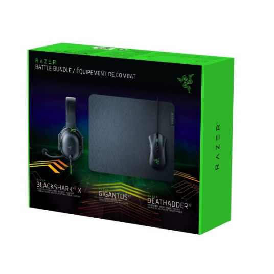  Razer Battle Bundle ( DeathAdder V2 Black Mouse + Mouse Pad Gigantus V2 M + Headsets BlackShark V2 X) 