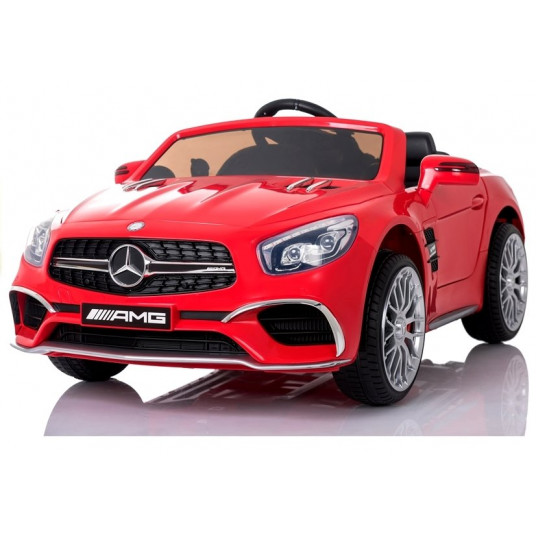 Vaikiškas vienvietis Mercedes SL65 elektromobilis, raudonas
