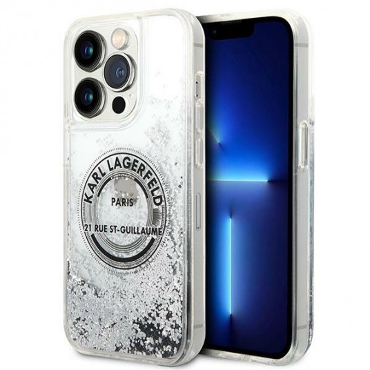 Karl Lagerfeld KLHCP14LLCRSGRS Back Case for Apple iPhone 14 Pro