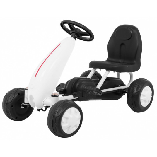 Minamas kartingas Go-kart for The Youngest, baltas