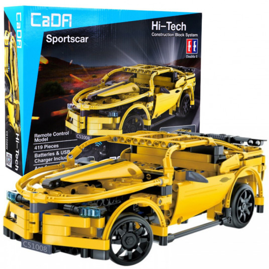  Konstruktorius sportinis automobilis su nuotolinio valdymo pultu, 419 elementų 