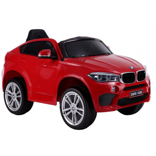 Vaikiškas vienvietis elektromobilis BMW X6, raudonas