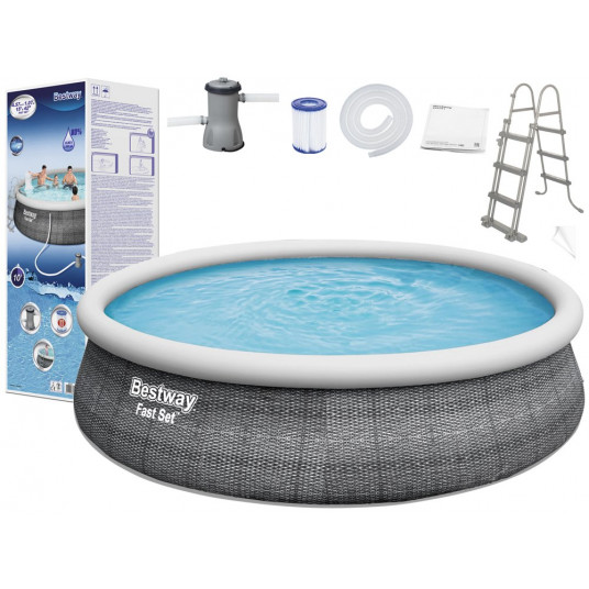 BESTWAY pripučiamas baseinas, 457 x 107 cm