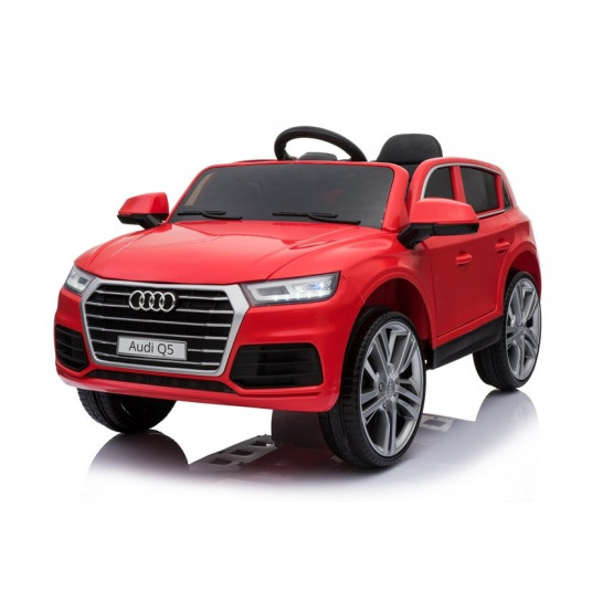 Audi Q5 vienvietis elektromobilis, raudonas