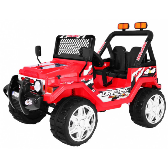 Vienvietis elektromobilis RAPTOR Drifter, raudonas