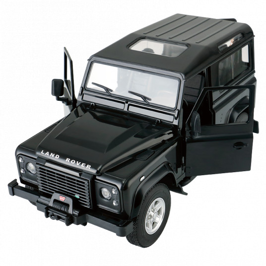 RASTAR R/C Land Rover Defender 1:14 visureigis, juodas