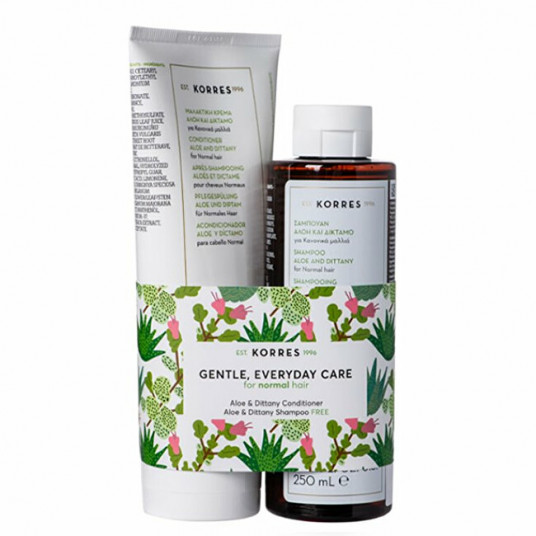 Korres - Aloe & Dittany Normal Hair Care Gift Set (Shampoo & Conditioner)