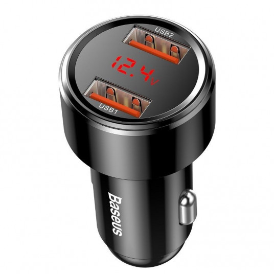  BASEUS CAR CHARGER 2X USB QC 3.0 PD 45W 