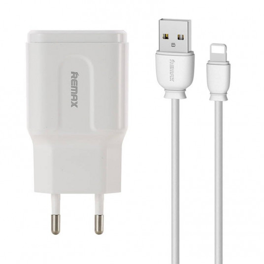  Remax RP-U22 Wall charger + Lightning cable 2x USB / 2.4A 