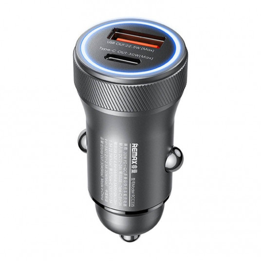  Remax RCC335 Car charger USB-C / USB / 30W 