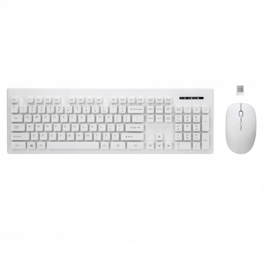  Rebeltec WHITERUN Wireless Set Keyboard + Mouse 