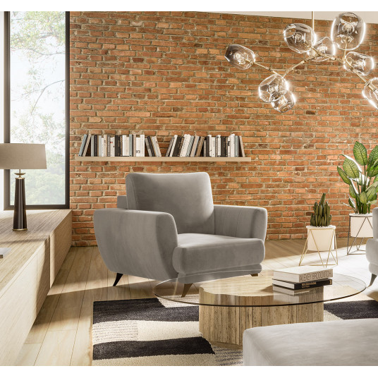  Fotelis Megis, beige, audinys Sola 18 