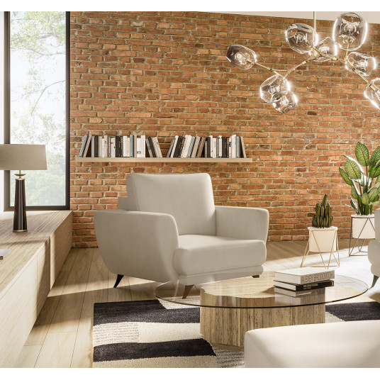  Fotelis Megis, beige, audinys Softis 33 