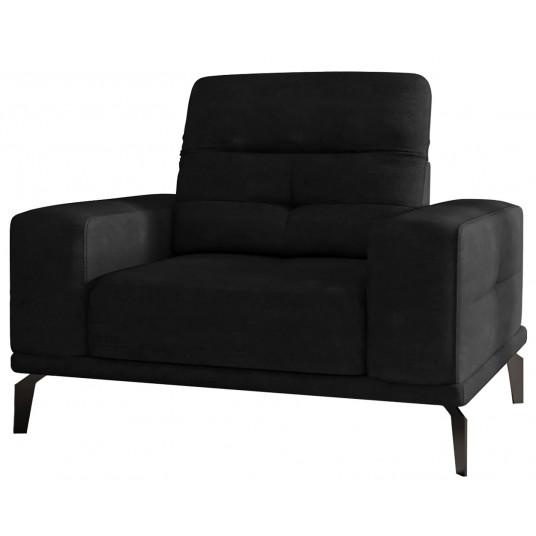 Fotelis Torrense, juodas, audinys Velvetmat 10