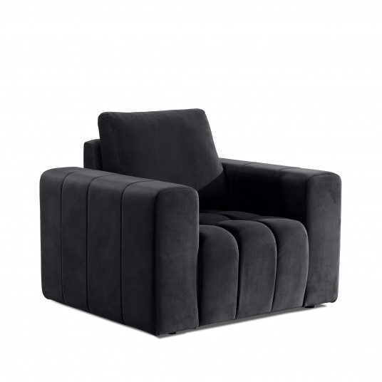 Fotelis Lazaro, pilkas, audinys Monolith 97