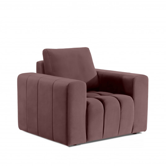  Fotelis Lazaro, rausvas, audinys Mat Velvet 63 
