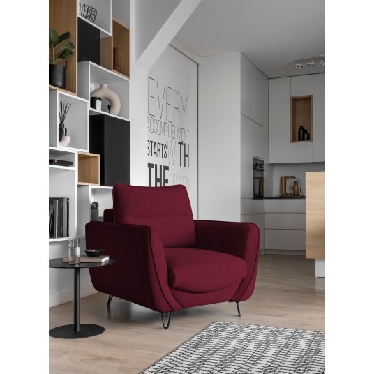  Fotelis Silva, violetine, audinys Velvetmat 25 