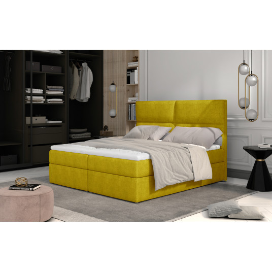  Continental lova su patalynės dėže Amber 145x210, geltona, audinys Omega 68 