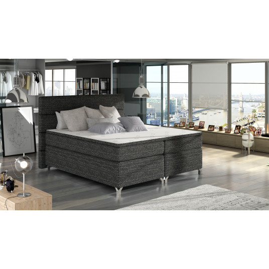 Continental lova su patalynės dėže Amadeo 160X200, pilka, audinys Berlin 02