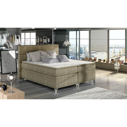 Continental lova su patalynės dėže Amadeo 180X200, beige, audinys Berlin 03