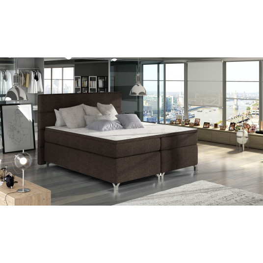 Continental lova su patalynės dėže Amadeo 140X200, ruda, audinys Sawana 26