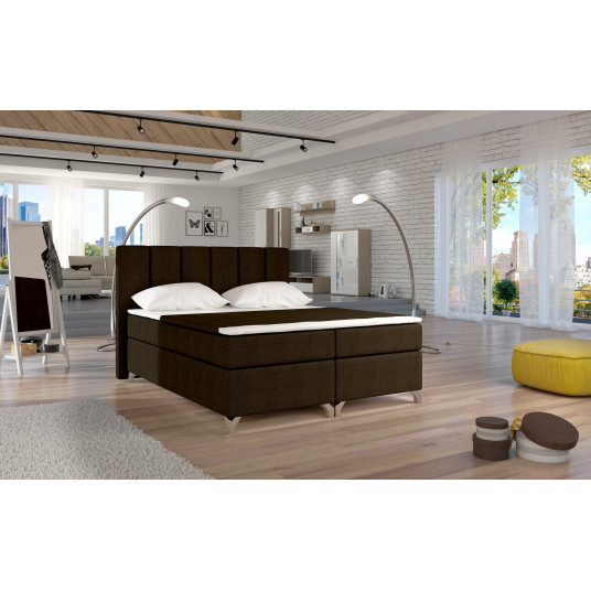 Continental lova su patalynės dėže Basilio 160X200, ruda, audinys Sawana 26
