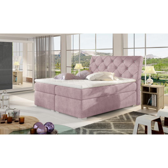 Continental lova su patalynės dėže Balvin 140X200, rausva, audinys Omega 91