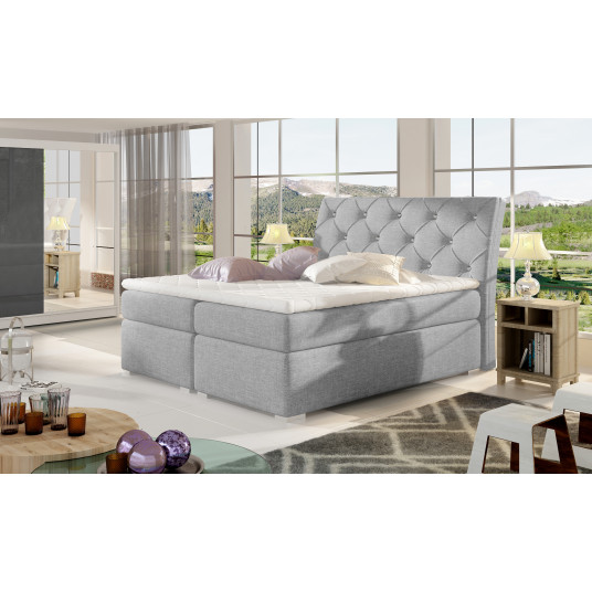  Continental lova su patalynės dėže Balvin 180X200, pilka, audinys Sawana 21 