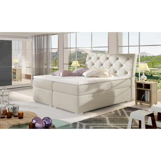  Continental lova su patalynės dėže Balvin 160X200, beige, audinys Soft 33 