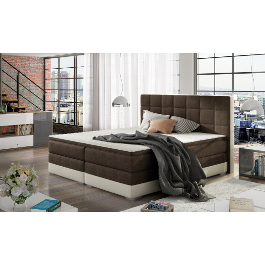 Continental lova su patalynės dėže Damaso 140X200, ruda, audinys Sawana 26, Soft 33