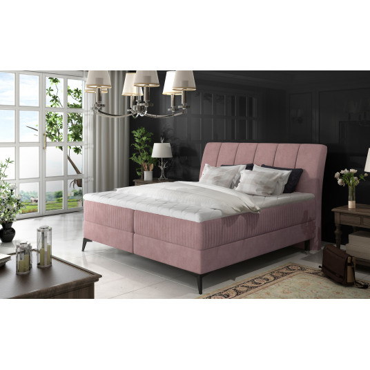  Continental lova su patalynės dėže Aderito 140X200, rausva, audinys Soro 61, Soro 61 Pasy 2 