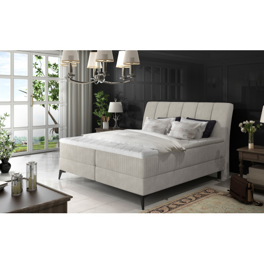  Continental lova su patalynės dėže Aderito 160X200, beige, audinys Soro 83 