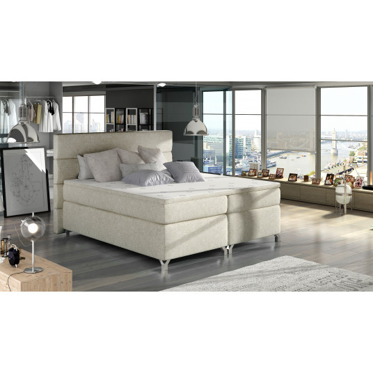 Continental lova su patalynės dėže Amadeo 160X200, beige, audinys Dora 21