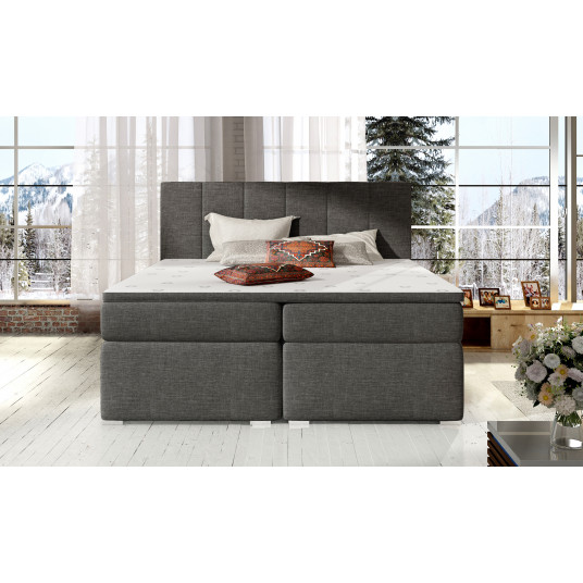  Continental lova su patalynės dėže Bolero 160X200, pilka, audinys Sawana 05 