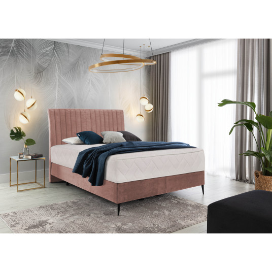  Continental lova Blanca 180x200, rausva, audinys Nube 24 