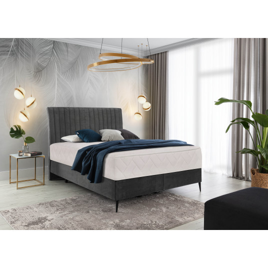 Continental lova Blanca 160x200, pilka, audinys Nube 6